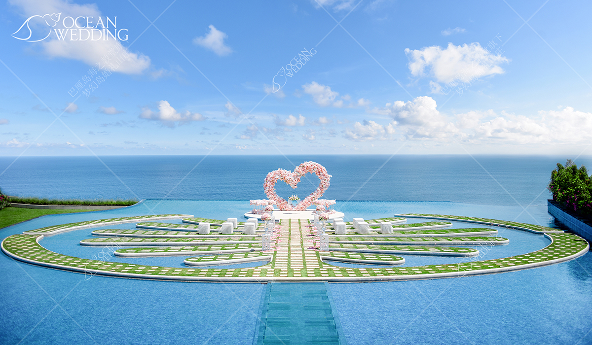 梦幻岛粉色心形布置_免费标准布置 巴厘岛 梦幻岛 心形 免费布置