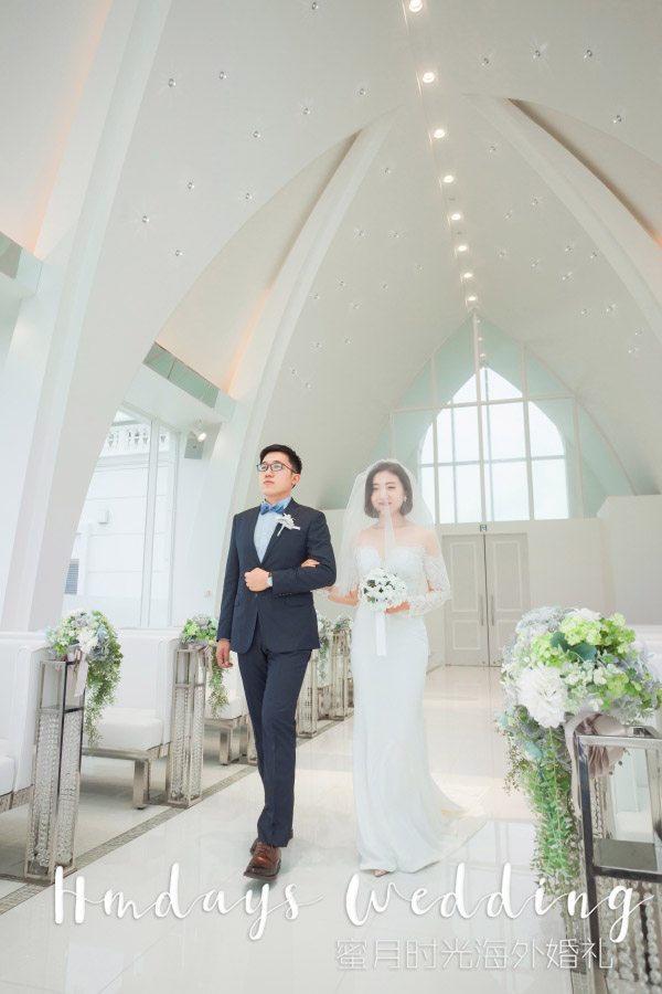 日本冲绳lumer教堂婚礼||海外婚礼