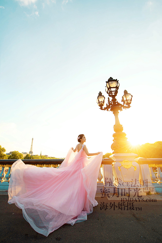 法国巴黎市区一日拍摄|蜜月时光巴黎婚纱拍摄团队作品|海外婚礼