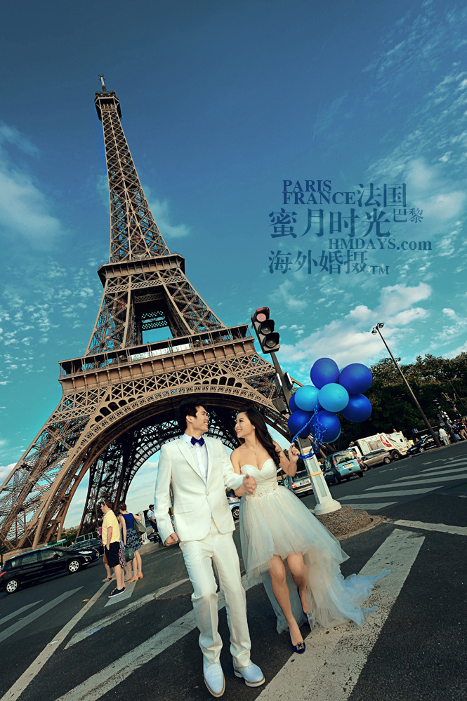 法国巴黎市区一日拍摄|在埃菲尔铁塔下留下永恒的纪念|海外婚礼