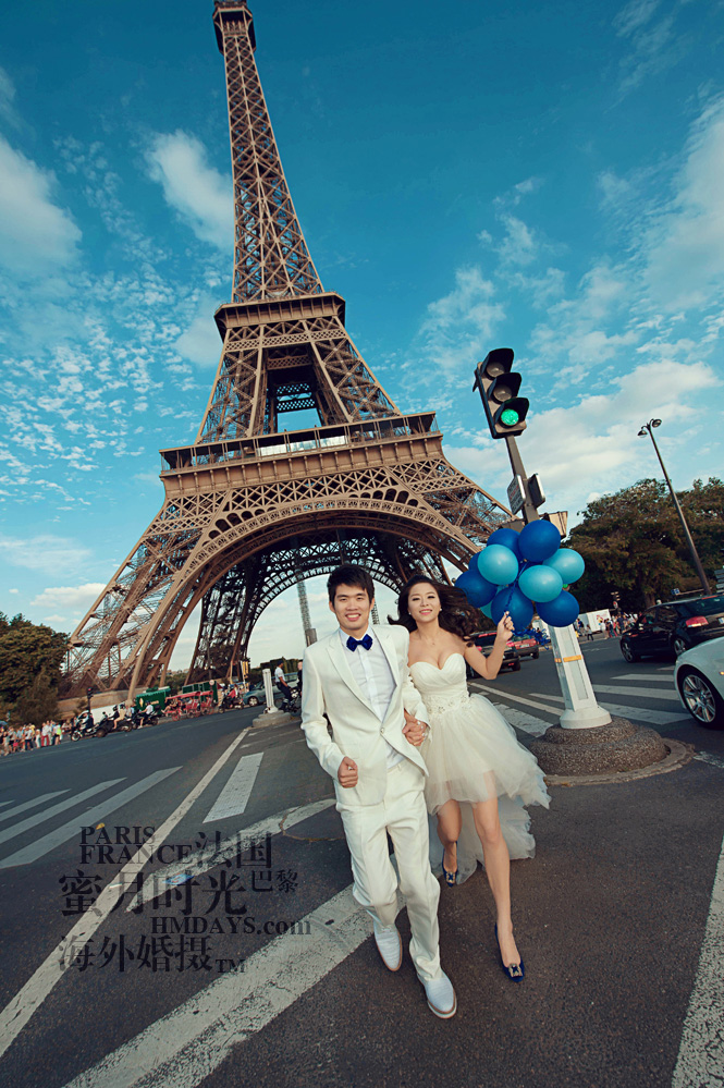 法国巴黎市区一日拍摄|法国婚摄|海外婚礼