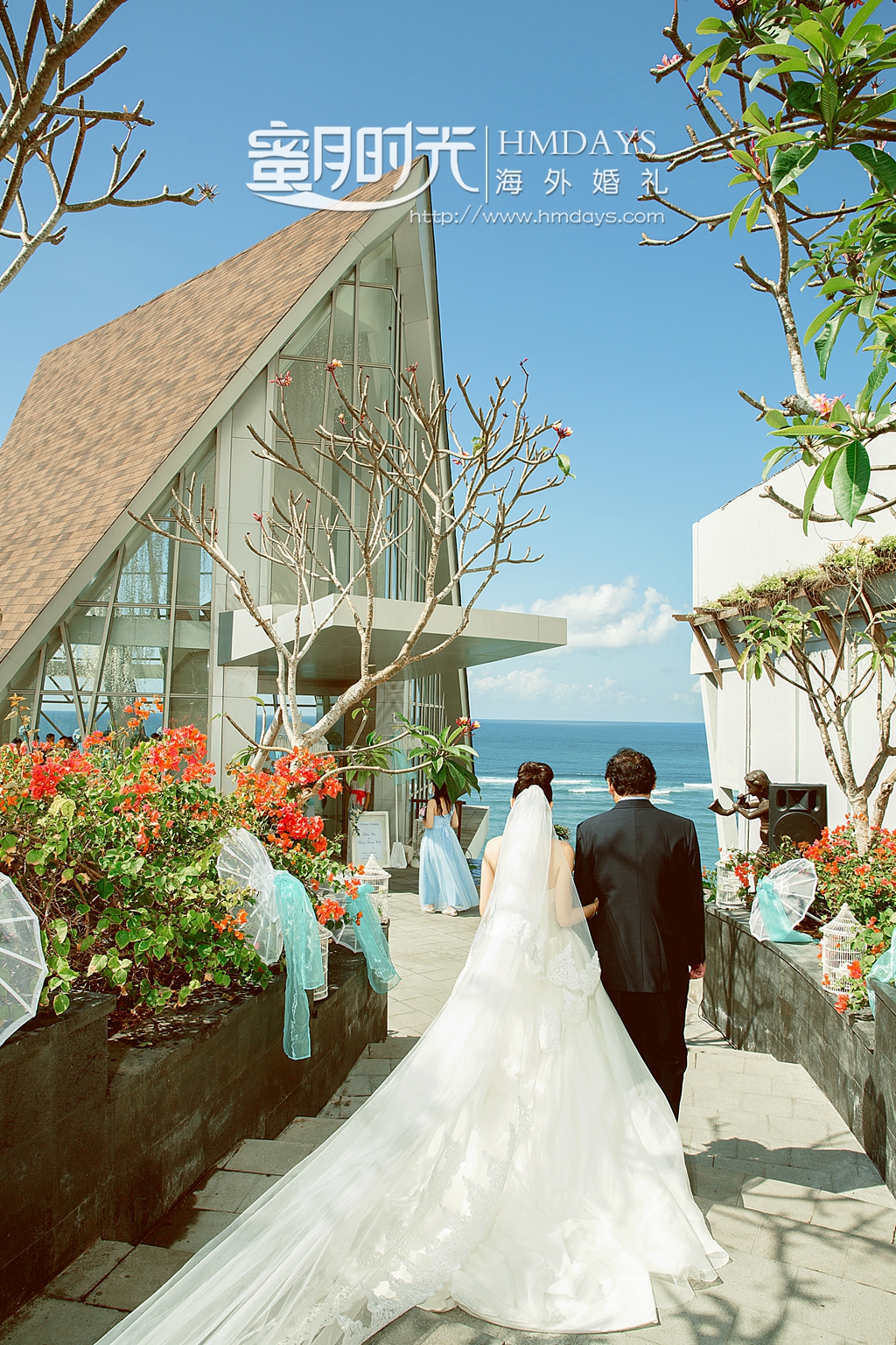 巴厘岛珍珠教堂婚礼加外景跟拍||海外婚礼
