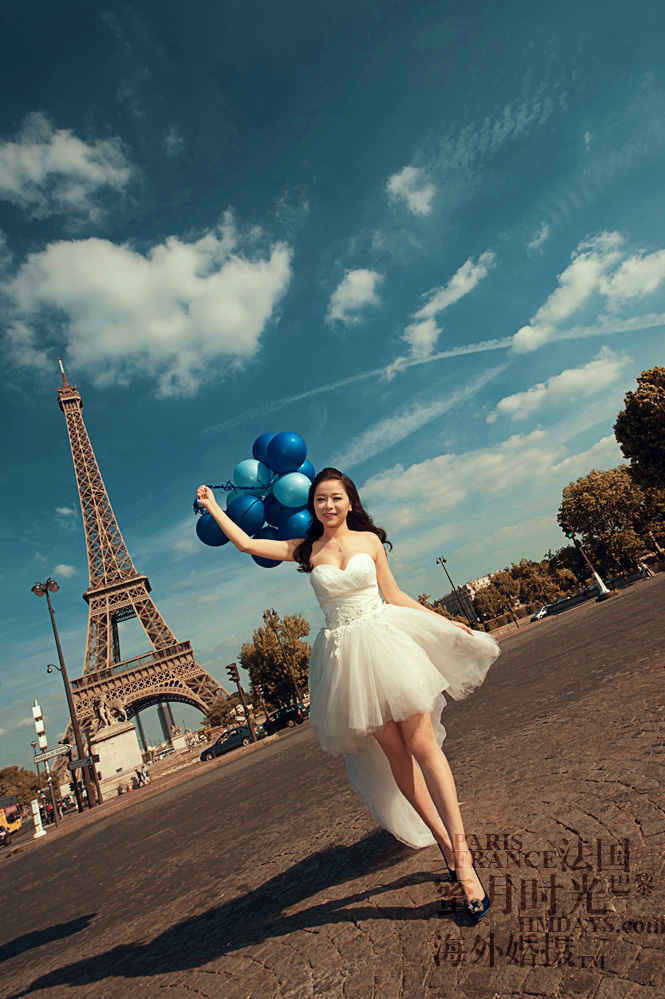 法国巴黎市区一日拍摄|法国婚纱拍摄HMDAYS|海外婚礼