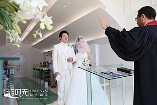 Ribera冲绳日本教堂婚礼照片