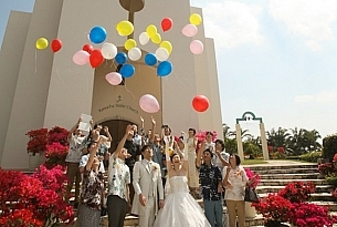 斯黛拉Stelar教堂冲绳日本婚礼照片_海外婚礼