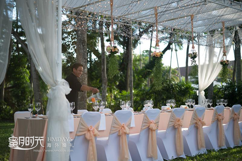 巴厘岛NUSA DUA森系花园晚宴|海外婚礼晚宴|kayumanis